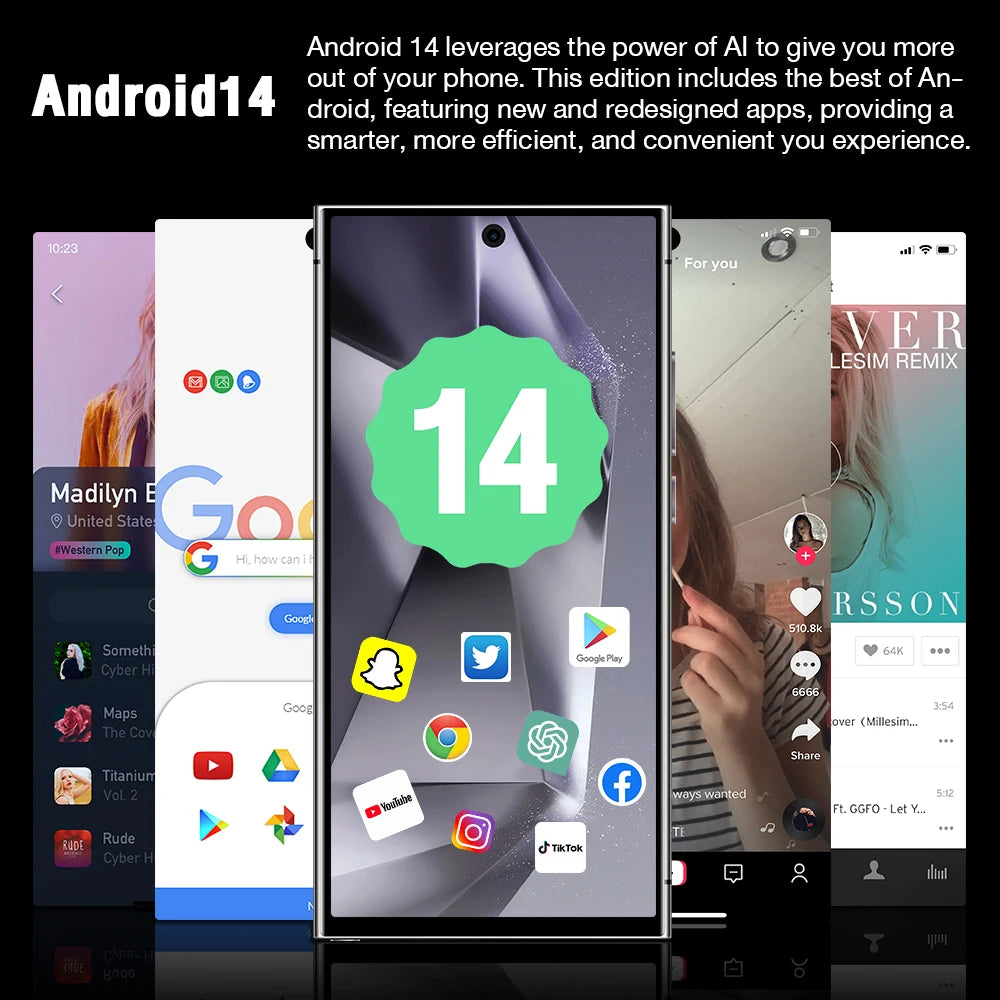 2025New S26 Ultra Original Smartphone 5G Dual SIM Android14 Phone Snapdragon 8th Generation 3 Memory Phone Facial Unlock