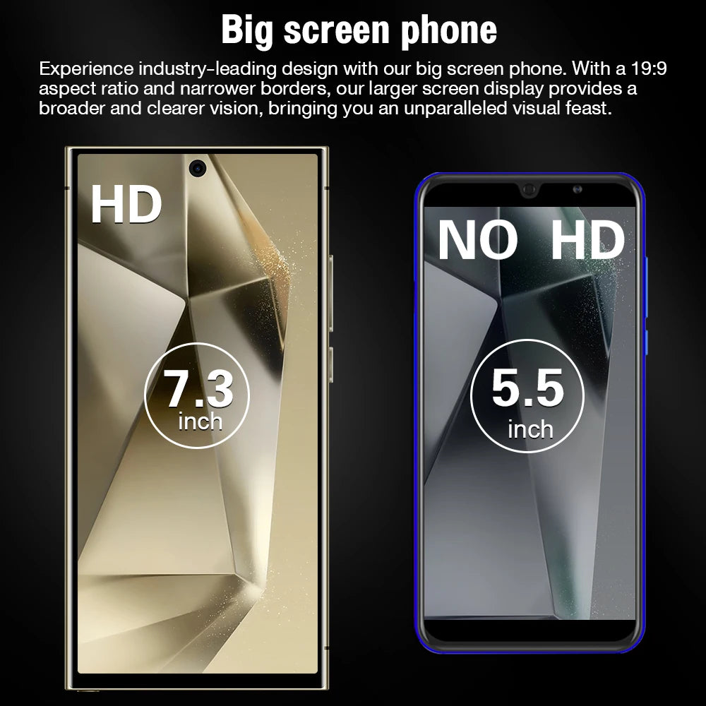 2025New S26 Ultra Original Smartphone 5G Dual SIM Android14 Phone Snapdragon 8th Generation 3 Memory Phone Facial Unlock