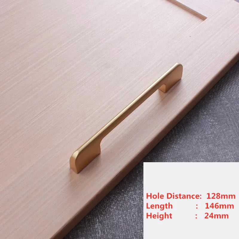 Handles Drawer Cabinet Furniture Kitchen Handles for Cabinet Knob Door Drawer Furniture Kitchen Pearl Golden Simplicity Hardware