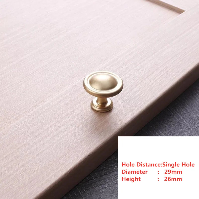 Handles Drawer Cabinet Furniture Kitchen Handles for Cabinet Knob Door Drawer Furniture Kitchen Pearl Golden Simplicity Hardware