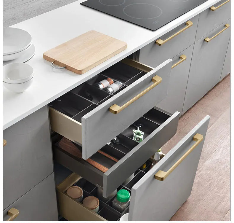 Handles Drawer Cabinet Furniture Kitchen Handles for Cabinet Knob Door Drawer Furniture Kitchen Pearl Golden Simplicity Hardware