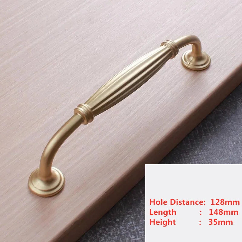 Handles Drawer Cabinet Furniture Kitchen Handles for Cabinet Knob Door Drawer Furniture Kitchen Pearl Golden Simplicity Hardware