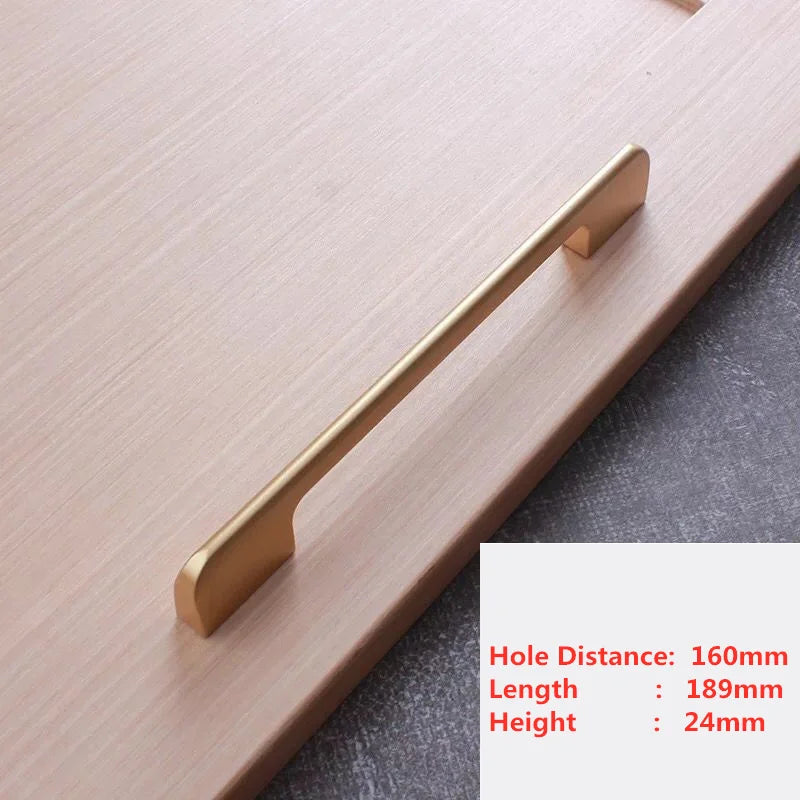 Handles Drawer Cabinet Furniture Kitchen Handles for Cabinet Knob Door Drawer Furniture Kitchen Pearl Golden Simplicity Hardware