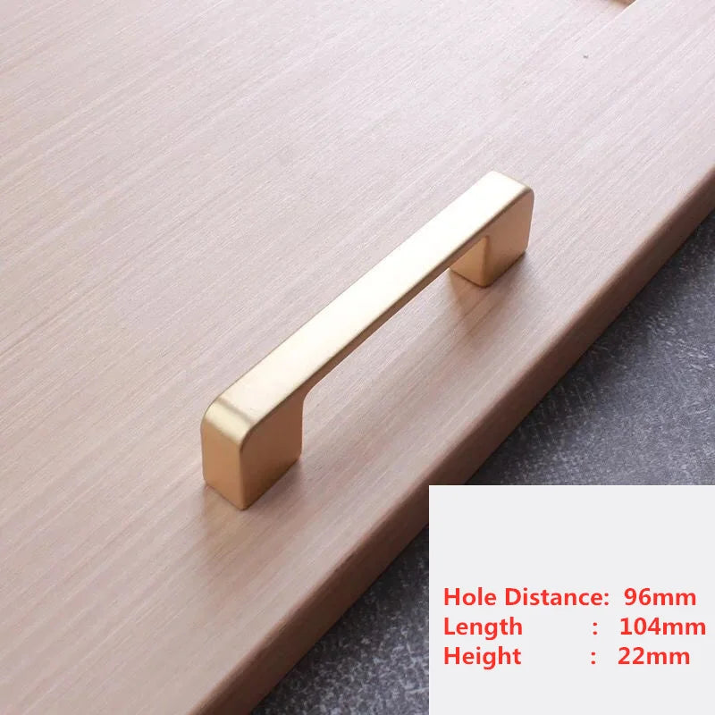 Handles Drawer Cabinet Furniture Kitchen Handles for Cabinet Knob Door Drawer Furniture Kitchen Pearl Golden Simplicity Hardware
