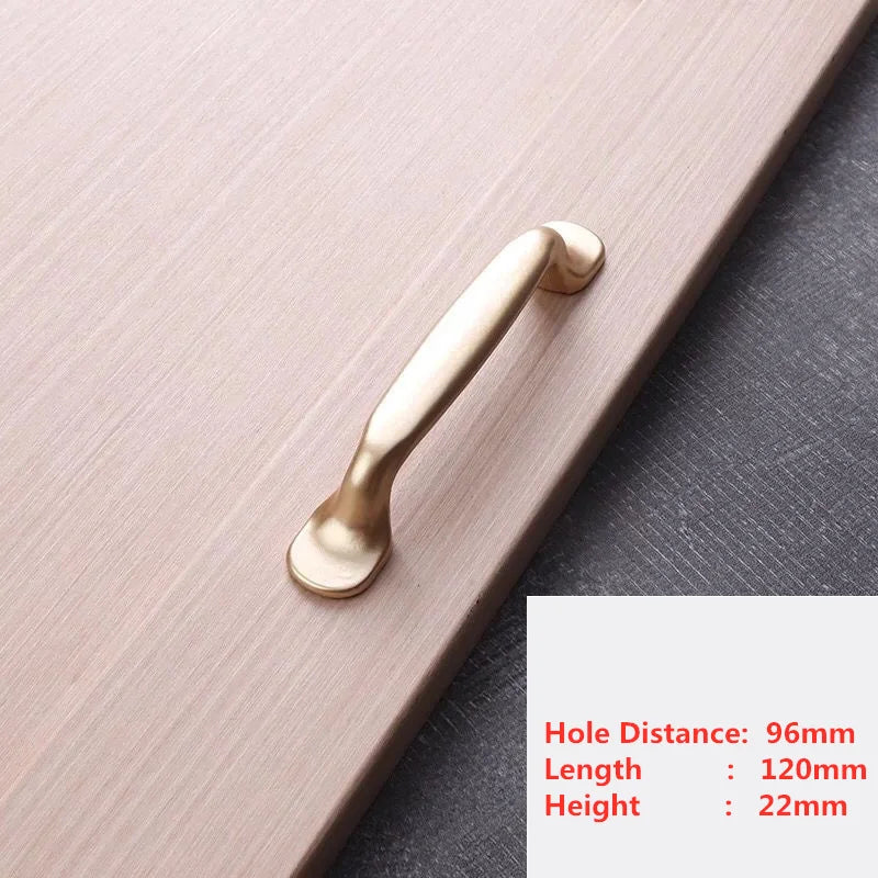 Handles Drawer Cabinet Furniture Kitchen Handles for Cabinet Knob Door Drawer Furniture Kitchen Pearl Golden Simplicity Hardware