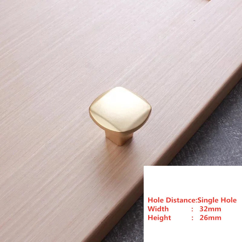 Handles Drawer Cabinet Furniture Kitchen Handles for Cabinet Knob Door Drawer Furniture Kitchen Pearl Golden Simplicity Hardware