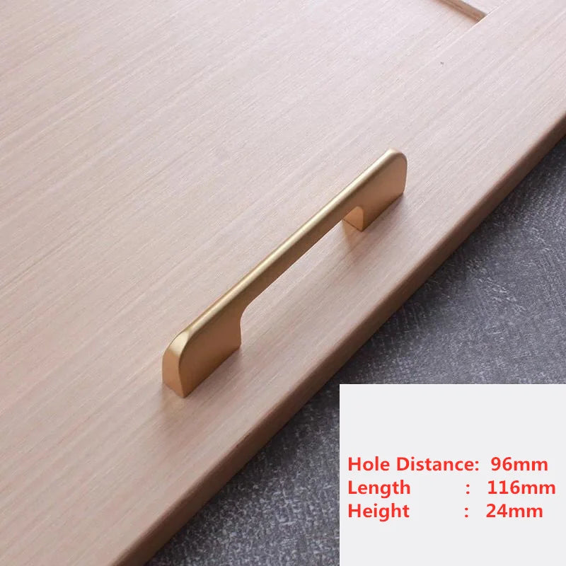 Handles Drawer Cabinet Furniture Kitchen Handles for Cabinet Knob Door Drawer Furniture Kitchen Pearl Golden Simplicity Hardware