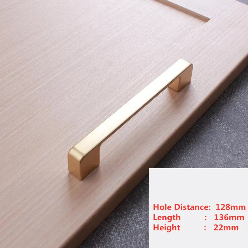 Handles Drawer Cabinet Furniture Kitchen Handles for Cabinet Knob Door Drawer Furniture Kitchen Pearl Golden Simplicity Hardware