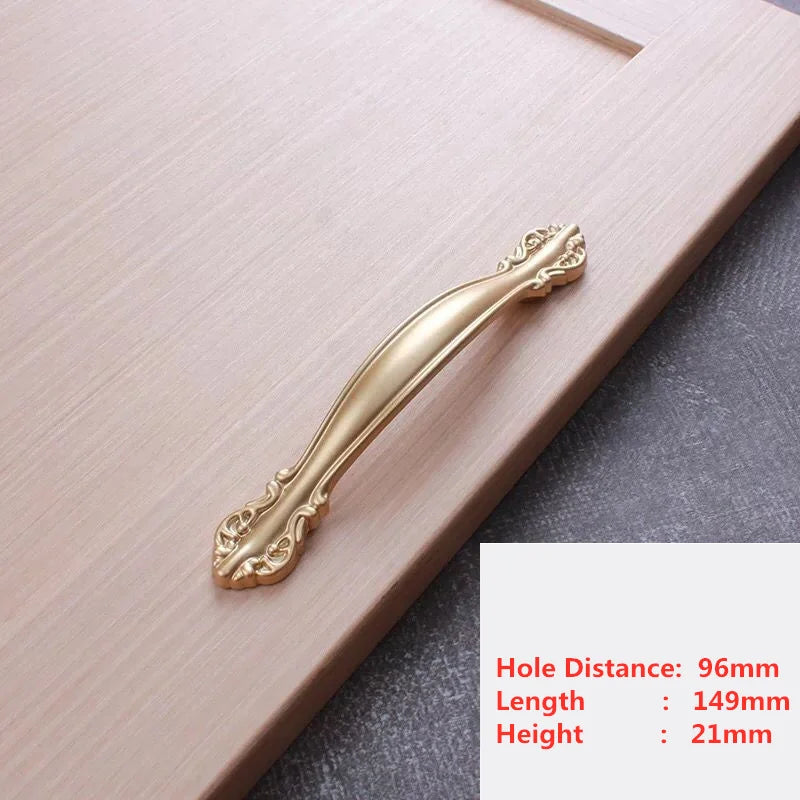 Handles Drawer Cabinet Furniture Kitchen Handles for Cabinet Knob Door Drawer Furniture Kitchen Pearl Golden Simplicity Hardware