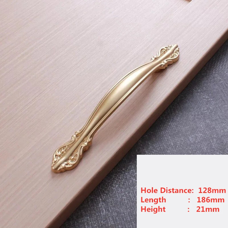 Handles Drawer Cabinet Furniture Kitchen Handles for Cabinet Knob Door Drawer Furniture Kitchen Pearl Golden Simplicity Hardware