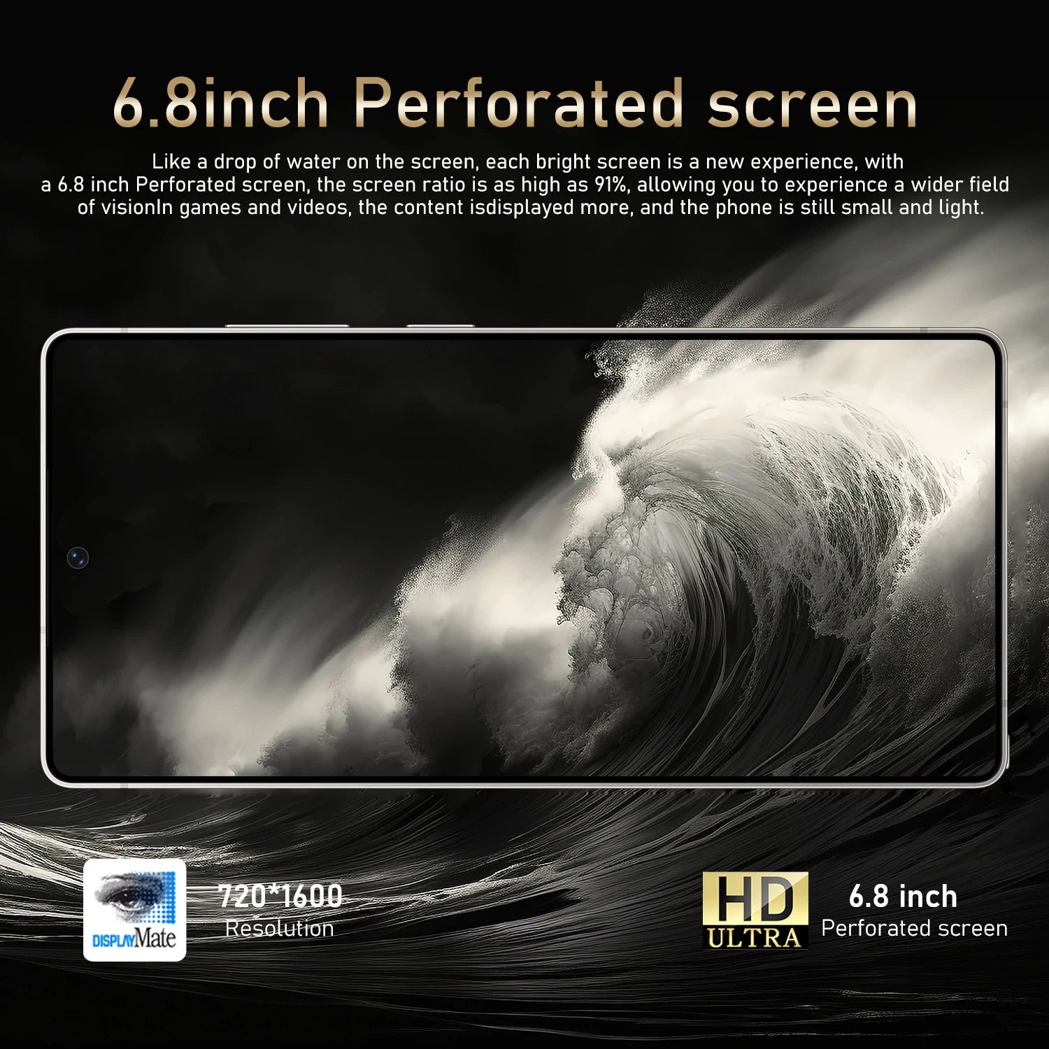 FUFFI S24 Pro Smartphone Cellphone Android 12 6.8inch Screen,8+256GB 16+32MP Mobile phone 4100mAh Google Play Store Phone