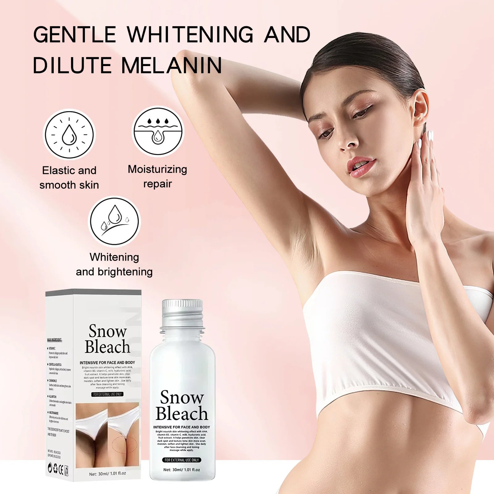 Body Whitening Cream Brighten Skin Underarm Knee Buttocks Private Parts Bleach Inner Thighs Intimate Area Remove Melanin  Care