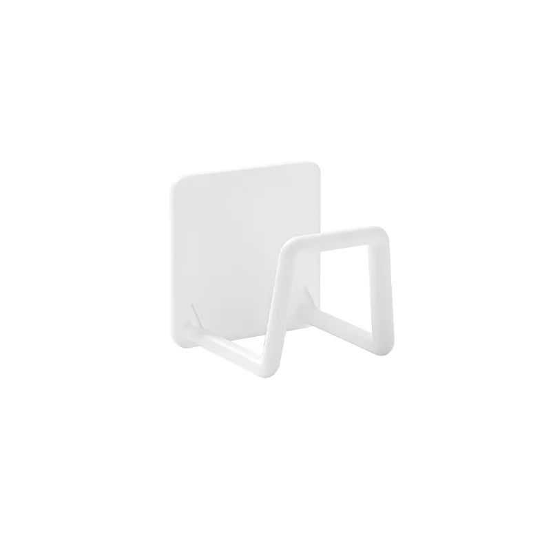 Sponge Holder for Kitchen Sink Self Adhesive Drain Drying Rack Kitchen Wall Hooks Accessories Dish Sponge and Brush Holder