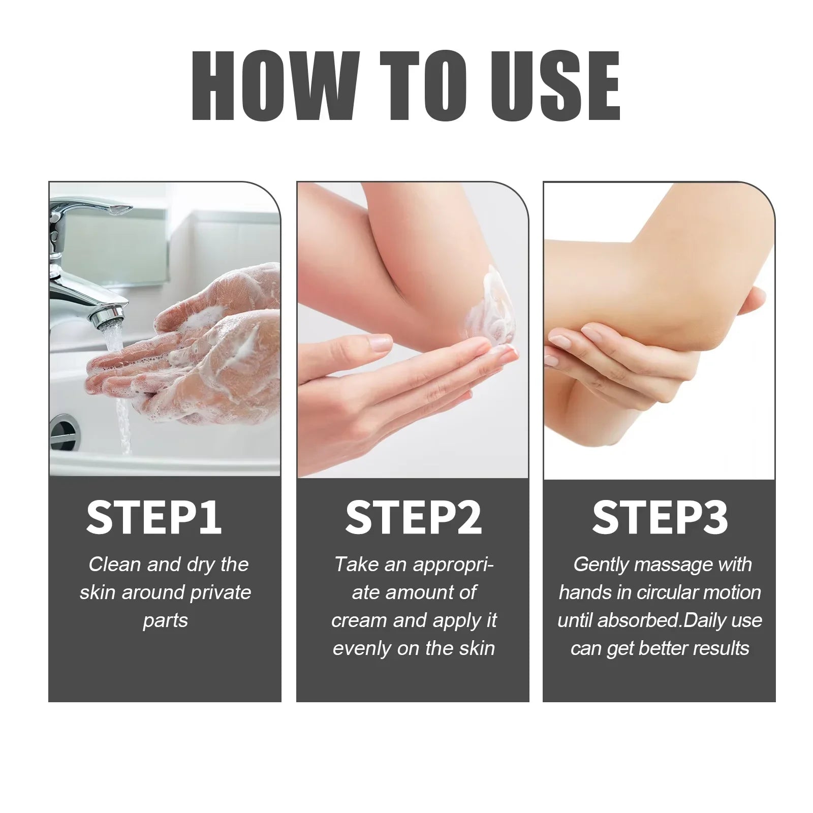 Body Whitening Cream Brighten Skin Underarm Knee Buttocks Private Parts Bleach Inner Thighs Intimate Area Remove Melanin  Care