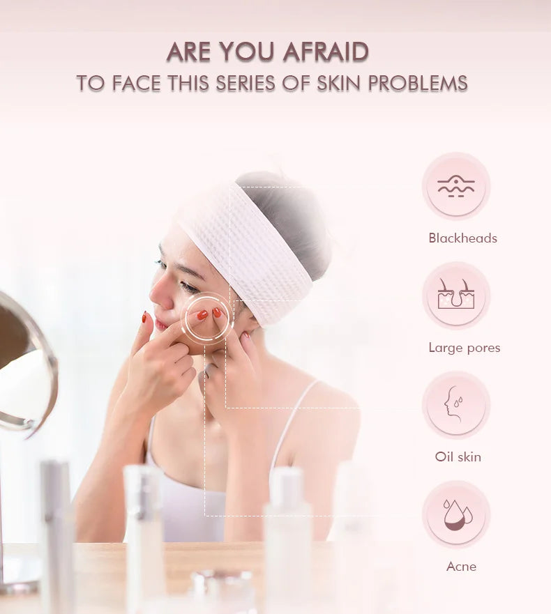 Ultrasonic Skin Scrubber Electric Facial Cleansing Pore Deep Cleanser Acne Blackhead Remover Peeling Shovel Beauty Machine