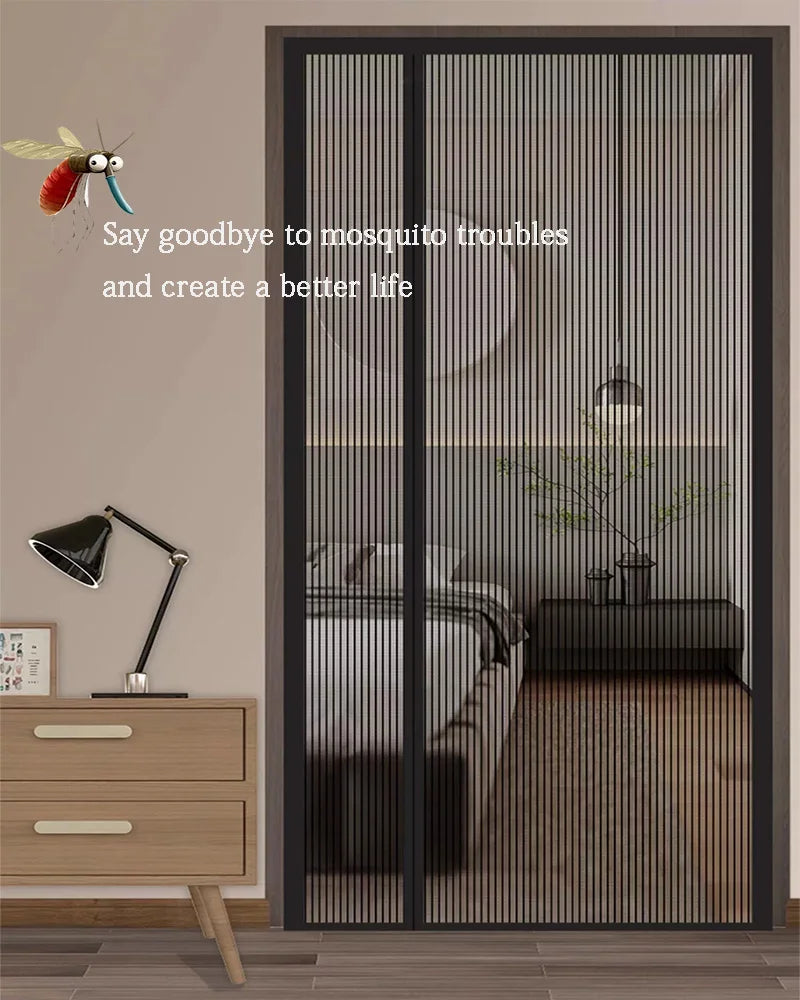 Summer new high-grade side open anti-mosquito door curtain home diamond net magnetic self-priming anti-fly partition curtain