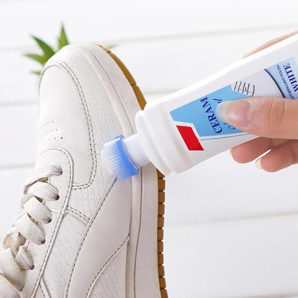 100ml White Shoe Cleaner Shoe Brightening And Stain Cleaning Stain Free And Whitening Removal Agent White Remover Wipe Wash I6L5