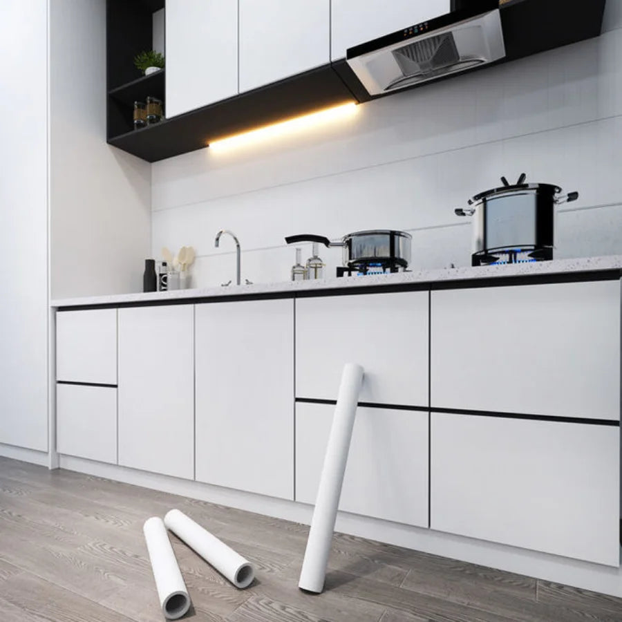 Kitchen Cabinet Self-adhesive Wallpaper Waterproof Oil-proof Thickened Desktop Door Furniture Wall Stickers Formaldehyde-free