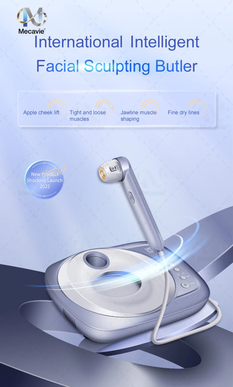 Mini Ultrasonic Face Lifting Device Deeply Stimulates SMAS Layer for V-Line Shaping Wrinkle Removal & Anti-Aging Painless Facial