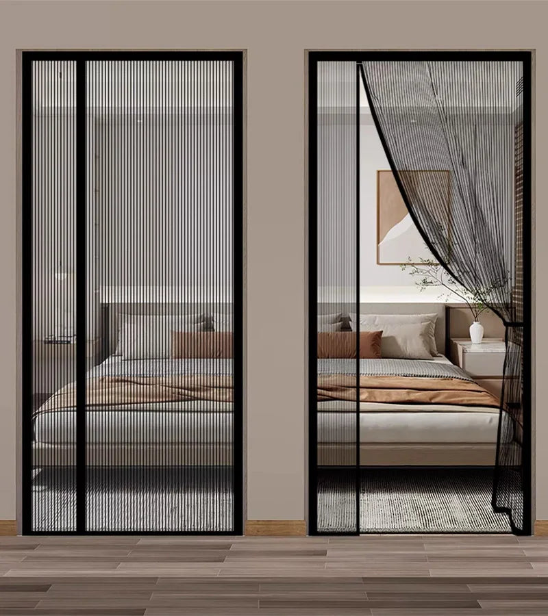 Summer new high-grade side open anti-mosquito door curtain home diamond net magnetic self-priming anti-fly partition curtain