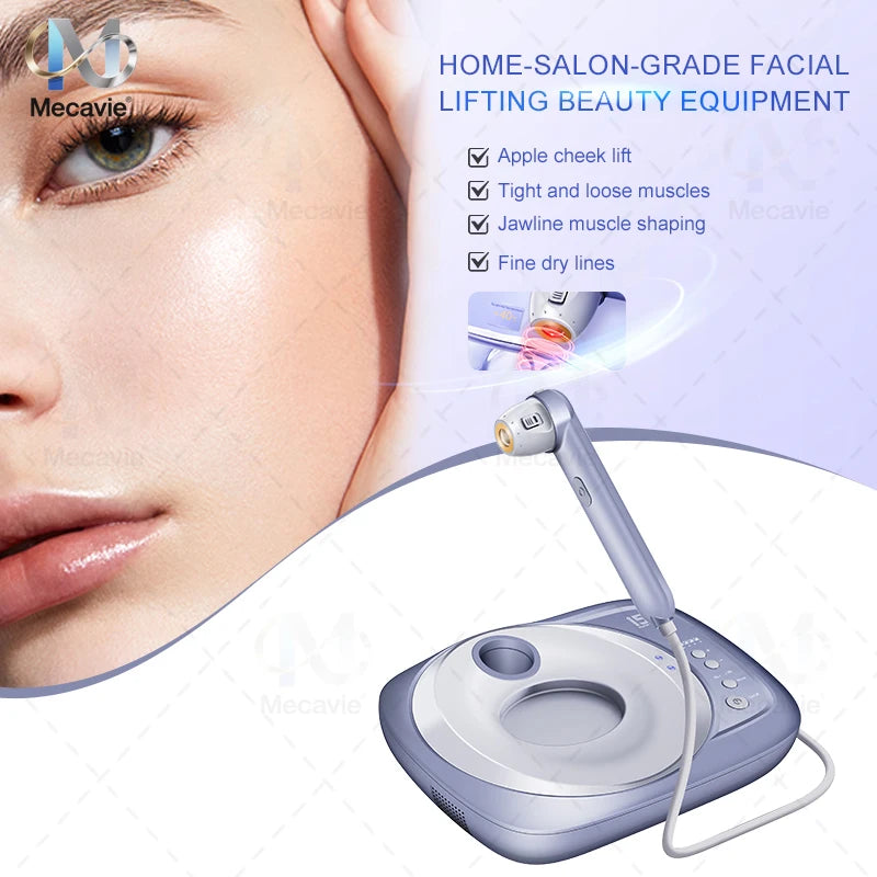 Mini Ultrasonic Face Lifting Device Deeply Stimulates SMAS Layer for V-Line Shaping Wrinkle Removal & Anti-Aging Painless Facial