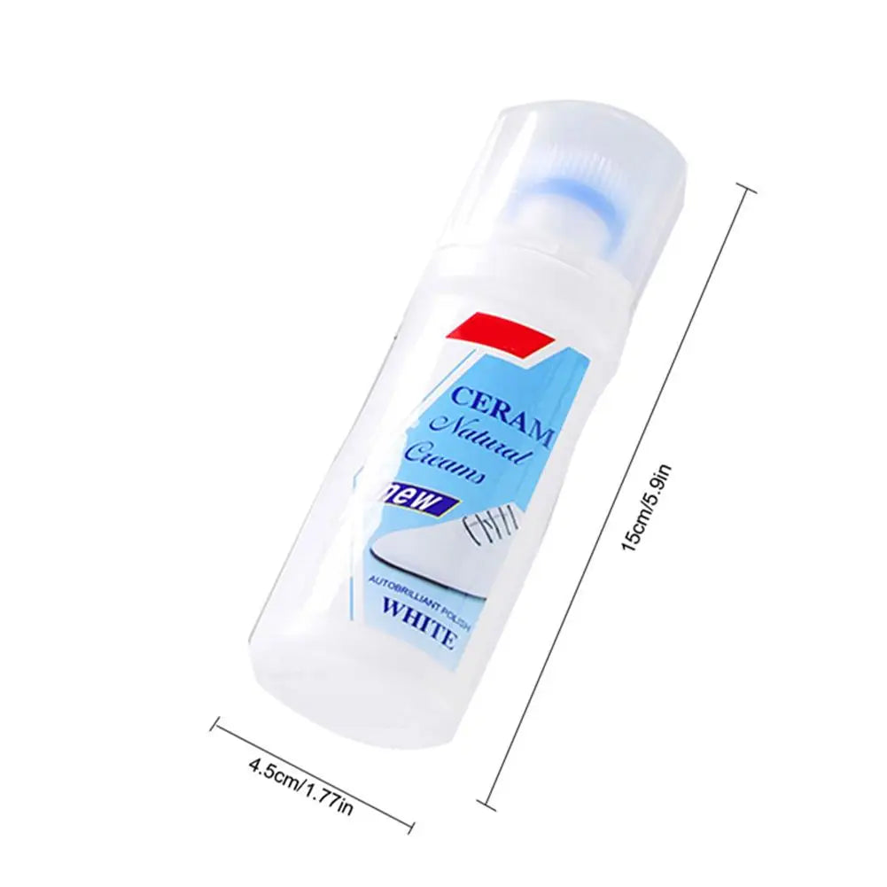 100ml White Shoe Cleaner Shoe Brightening And Stain Cleaning Stain Free And Whitening Removal Agent White Remover Wipe Wash I6L5