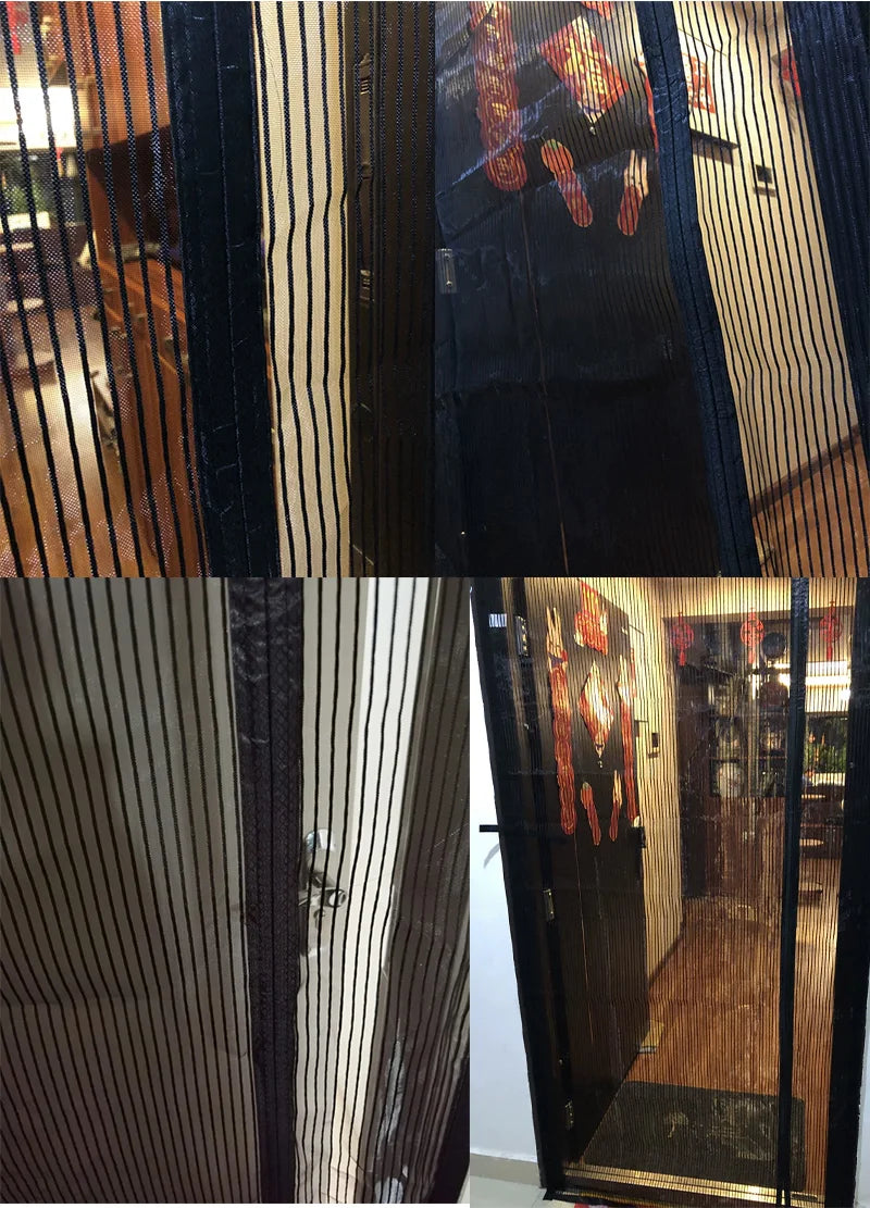 Summer new high-grade side open anti-mosquito door curtain home diamond net magnetic self-priming anti-fly partition curtain