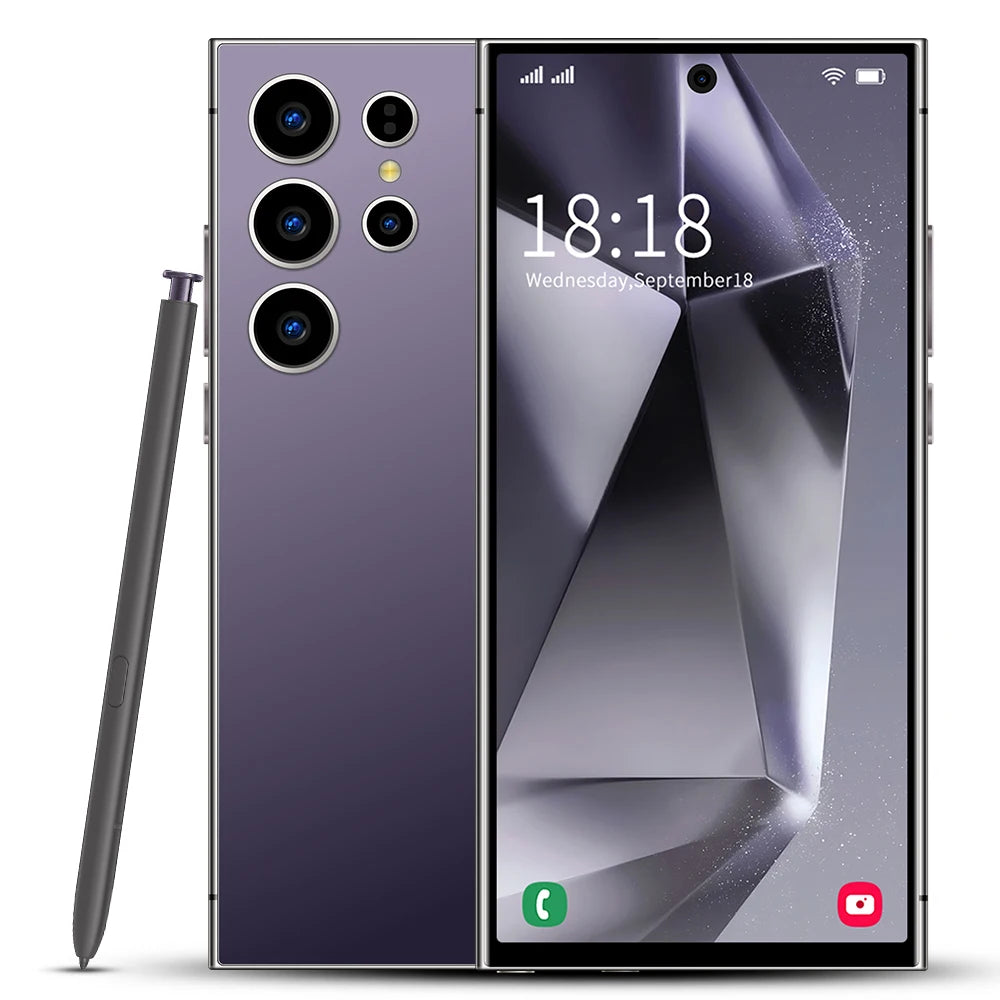 2025New S26 Ultra Original Smartphone 5G Dual SIM Android14 Phone Snapdragon 8th Generation 3 Memory Phone Facial Unlock