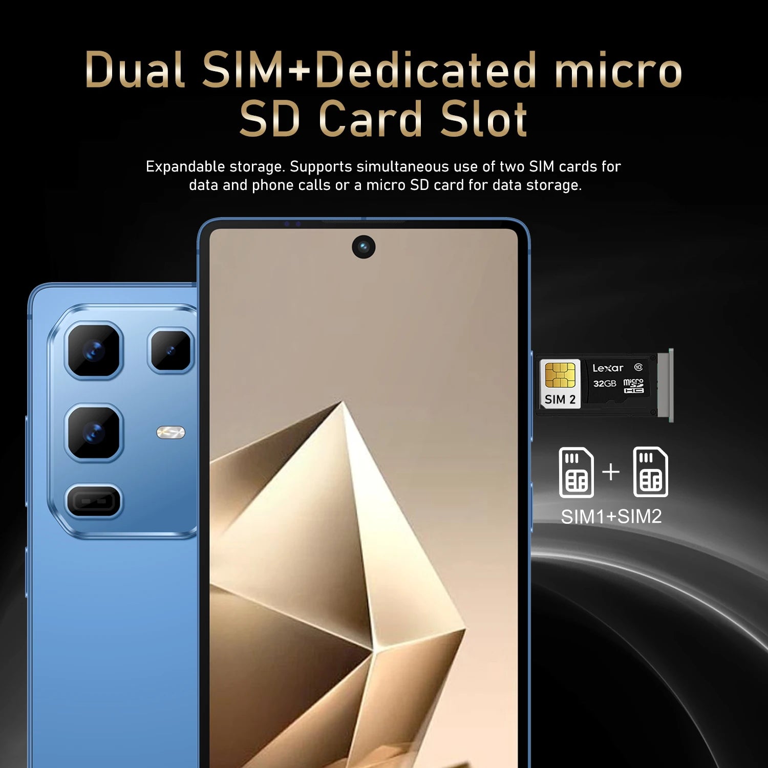 FUFFI S24 Pro Smartphone Cellphone Android 12 6.8inch Screen,8+256GB 16+32MP Mobile phone 4100mAh Google Play Store Phone