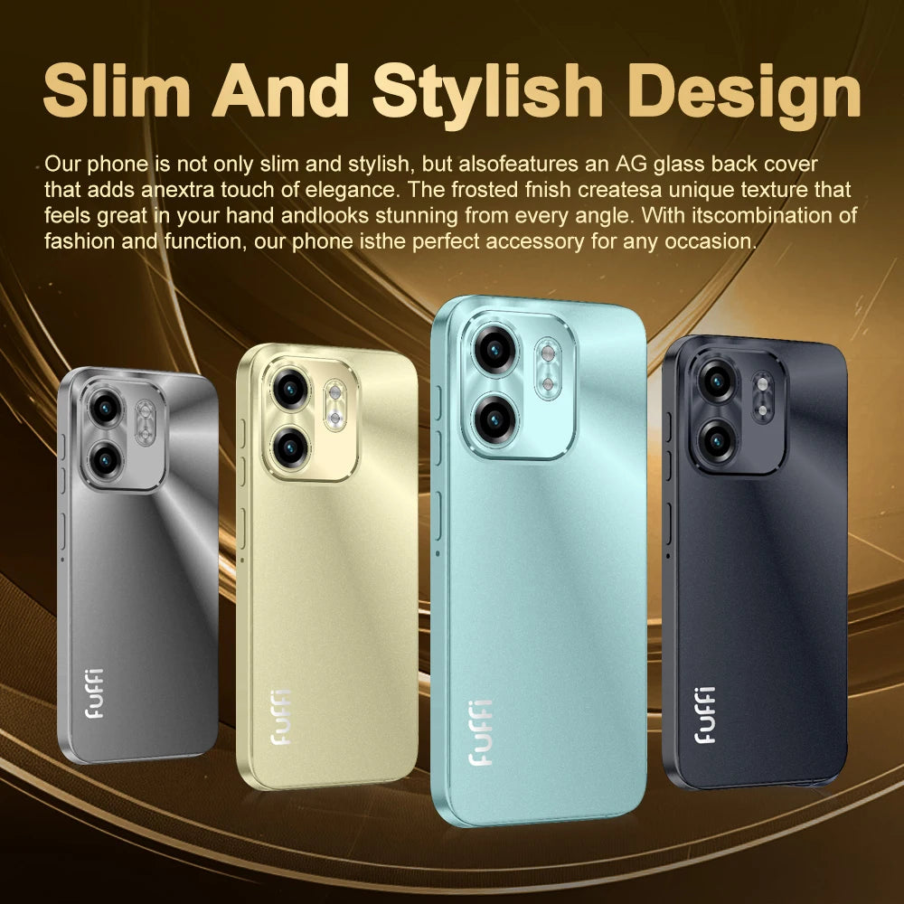 FUFFI Note 15 Pro Smartphone Cellphone Android 14 6.56 inch Screen,12+512GB 24+48MP Mobile phone 5800mAh Google Play Store Phone