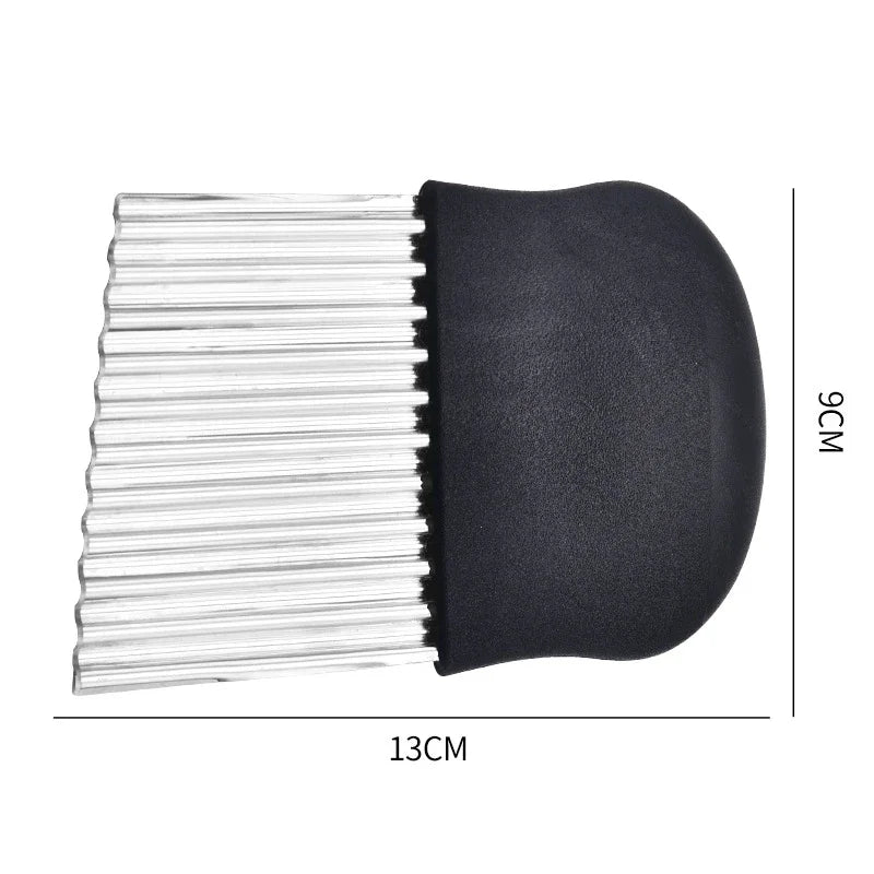Corrugated knife stainless steel wolf teeth cut potatoes wavy knife kitchen household vegetable cutting artifact fancy slicer