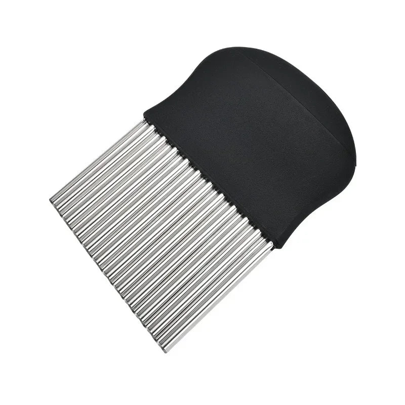 Corrugated knife stainless steel wolf teeth cut potatoes wavy knife kitchen household vegetable cutting artifact fancy slicer
