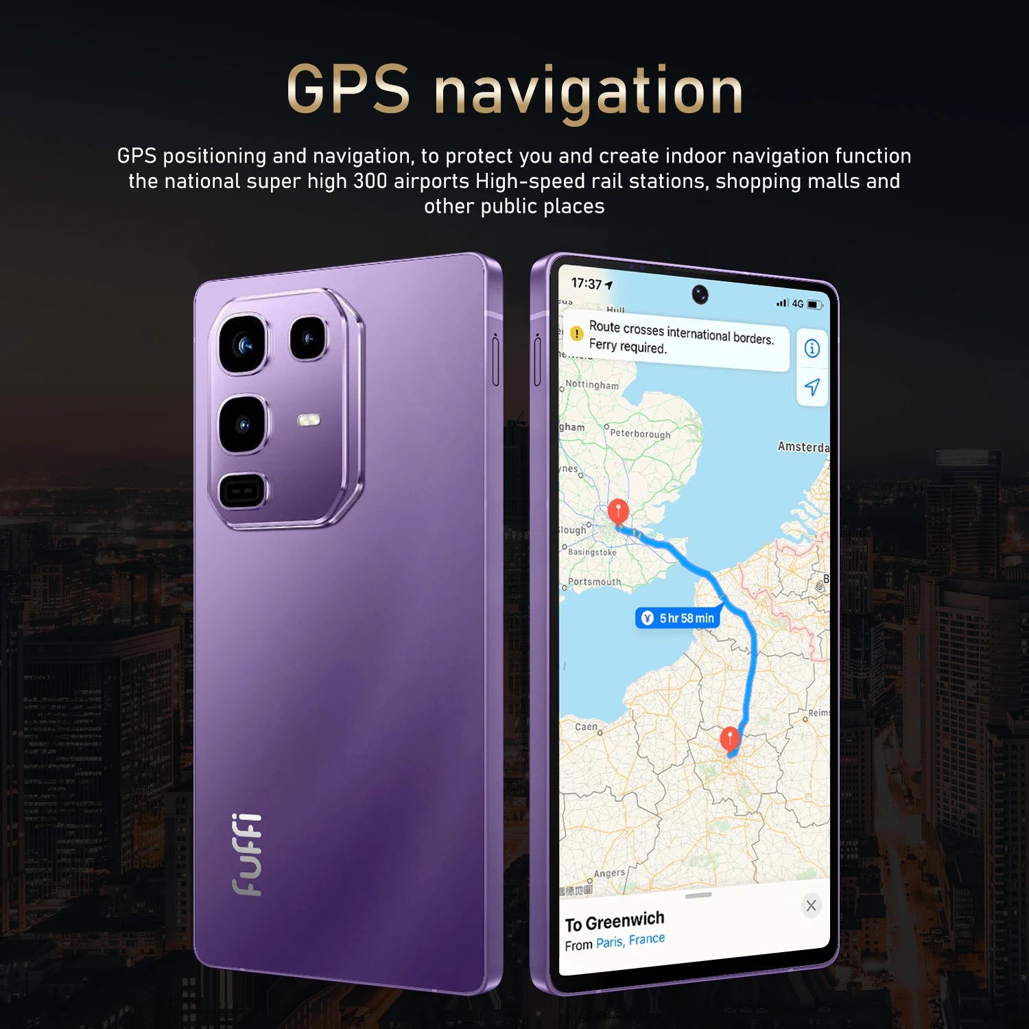 FUFFI S24 Pro Smartphone Cellphone Android 12 6.8inch Screen,8+256GB 16+32MP Mobile phone 4100mAh Google Play Store Phone