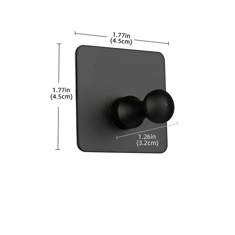 Self-adhesive Bathroom Hook Towels Rack Wall Stickers Steel Hooks For Wall Glue Adhesive Hanger Robe Shower Accessories