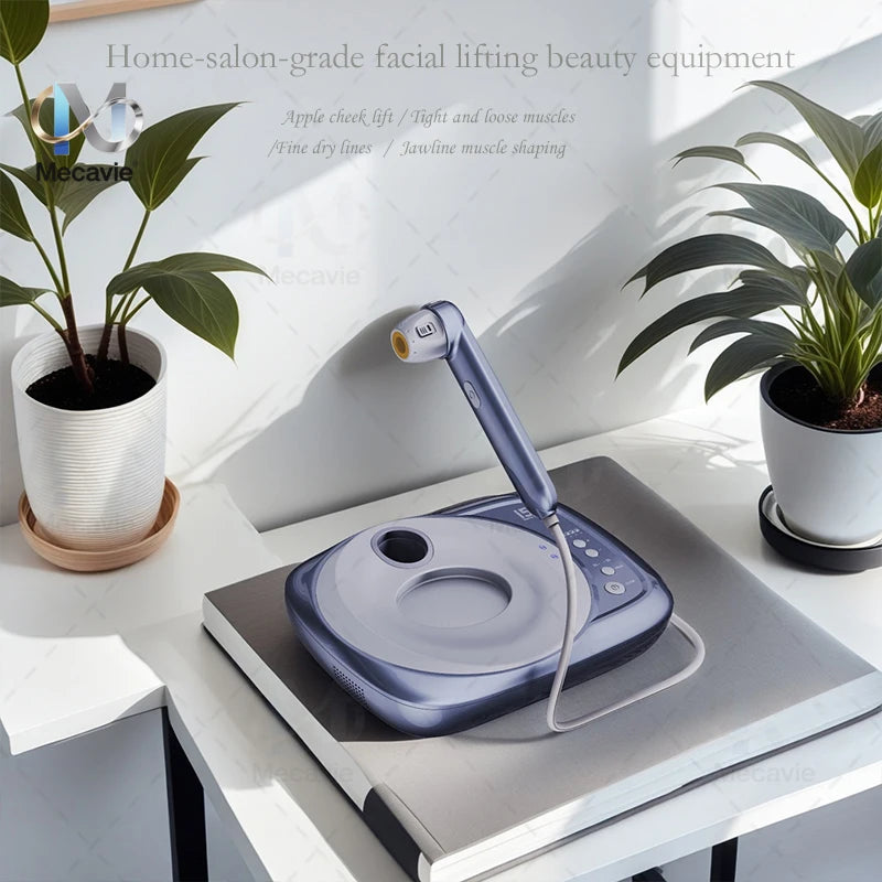 Mini Ultrasonic Face Lifting Device Deeply Stimulates SMAS Layer for V-Line Shaping Wrinkle Removal & Anti-Aging Painless Facial