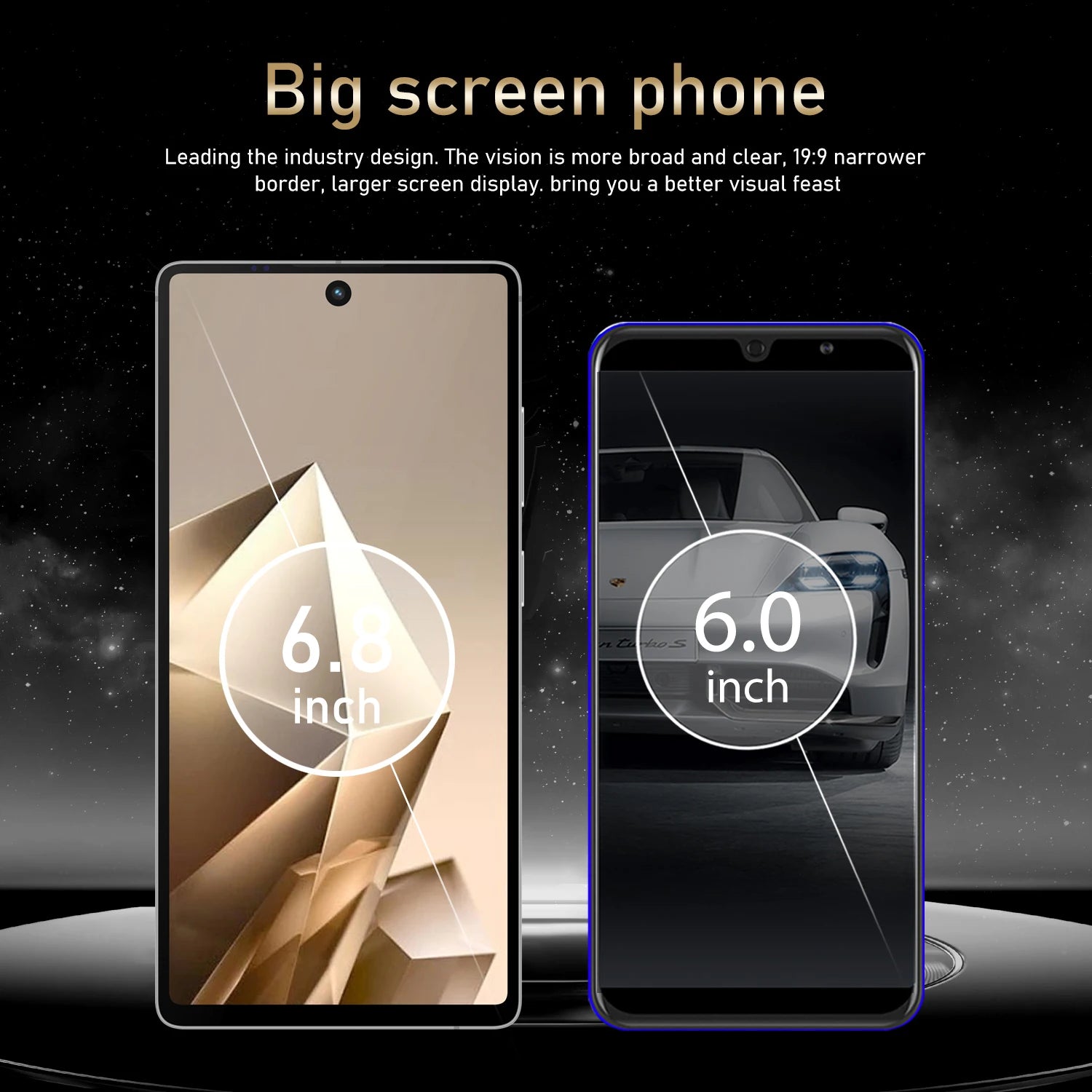 FUFFI S24 Pro Smartphone Cellphone Android 12 6.8inch Screen,8+256GB 16+32MP Mobile phone 4100mAh Google Play Store Phone