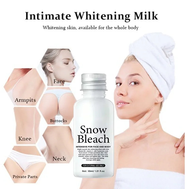 Body Whitening Cream Brighten Skin Underarm Knee Buttocks Private Parts Bleach Inner Thighs Intimate Area Remove Melanin  Care