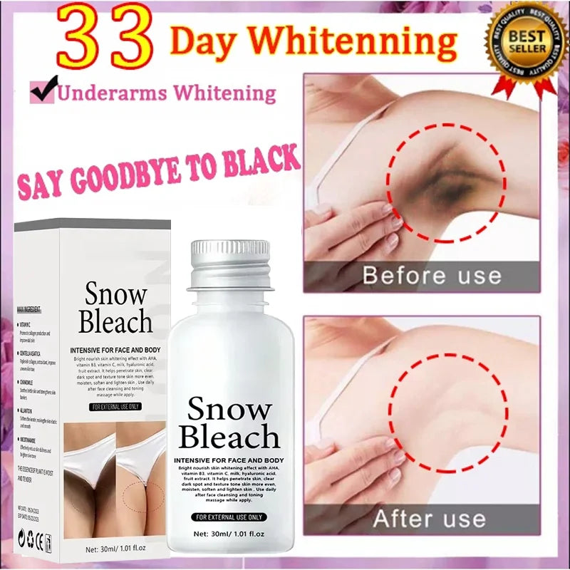 Body Whitening Cream Brighten Skin Underarm Knee Buttocks Private Parts Bleach Inner Thighs Intimate Area Remove Melanin  Care